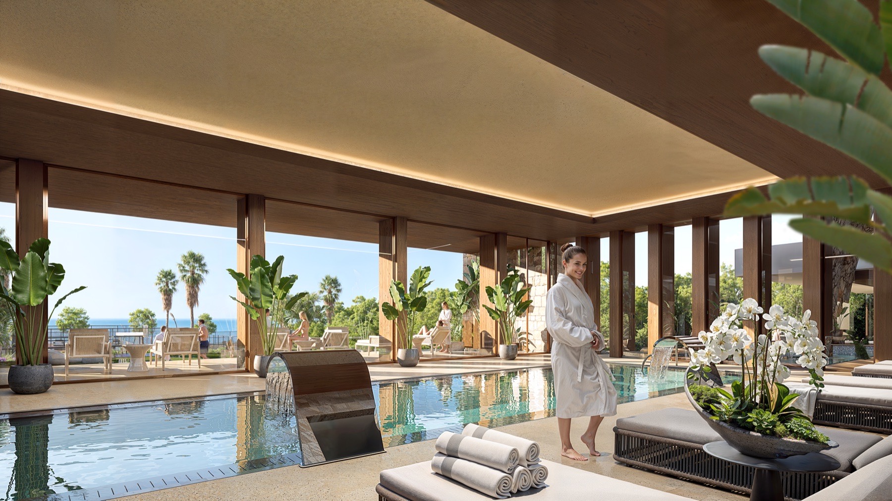 Indicative developer visual of the spa and wellness facilities in the wider resort plan