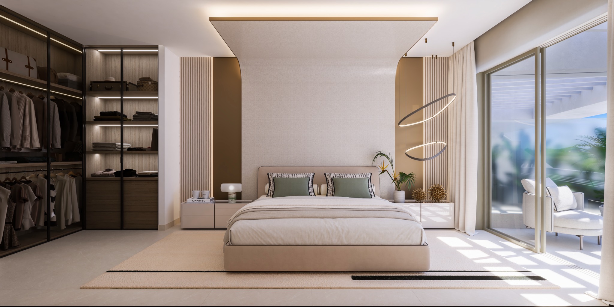 Beachside residential atmosphere with Mediterranean light